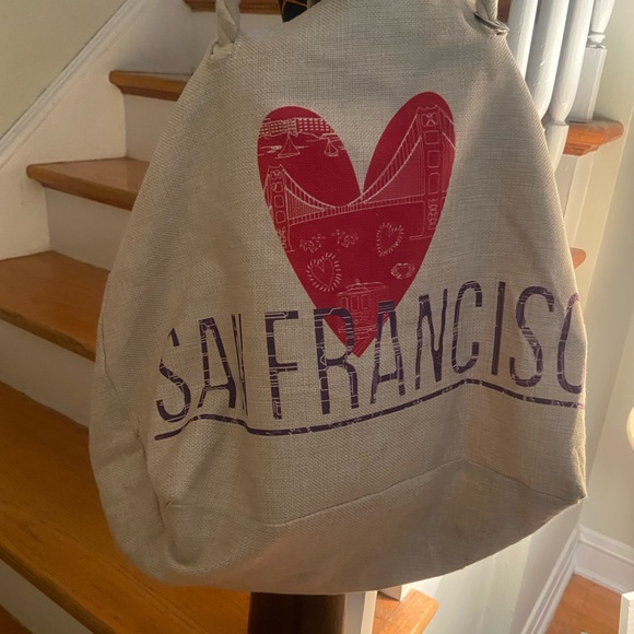 San Francisco Heart Tote Bag - Picture 1 of 8